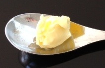 Photo of butter on spoon