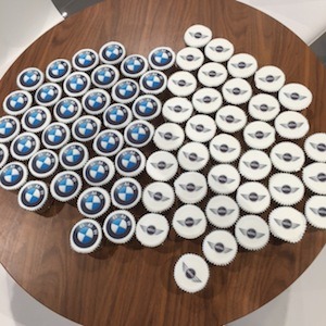 Cooper Reading BMW - photo of branded cup cakes