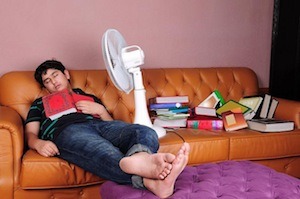 A long-forgotten technique for remembering stuff. Photo of student asleep