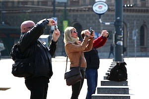 Speaking a second language - photo of tourists