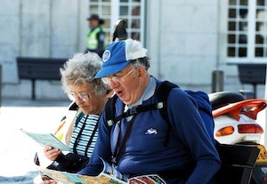 Speaking a second language - photo of tourists