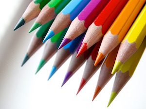 Why writing lines really is punishment - photo of coloured pencils